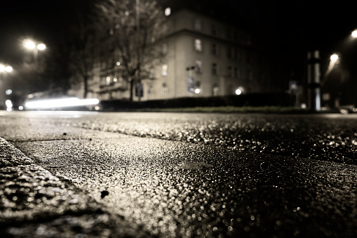 Blitzeis black ice night danger road