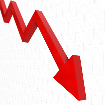 Arrow Graph - Down (DOF Blur)