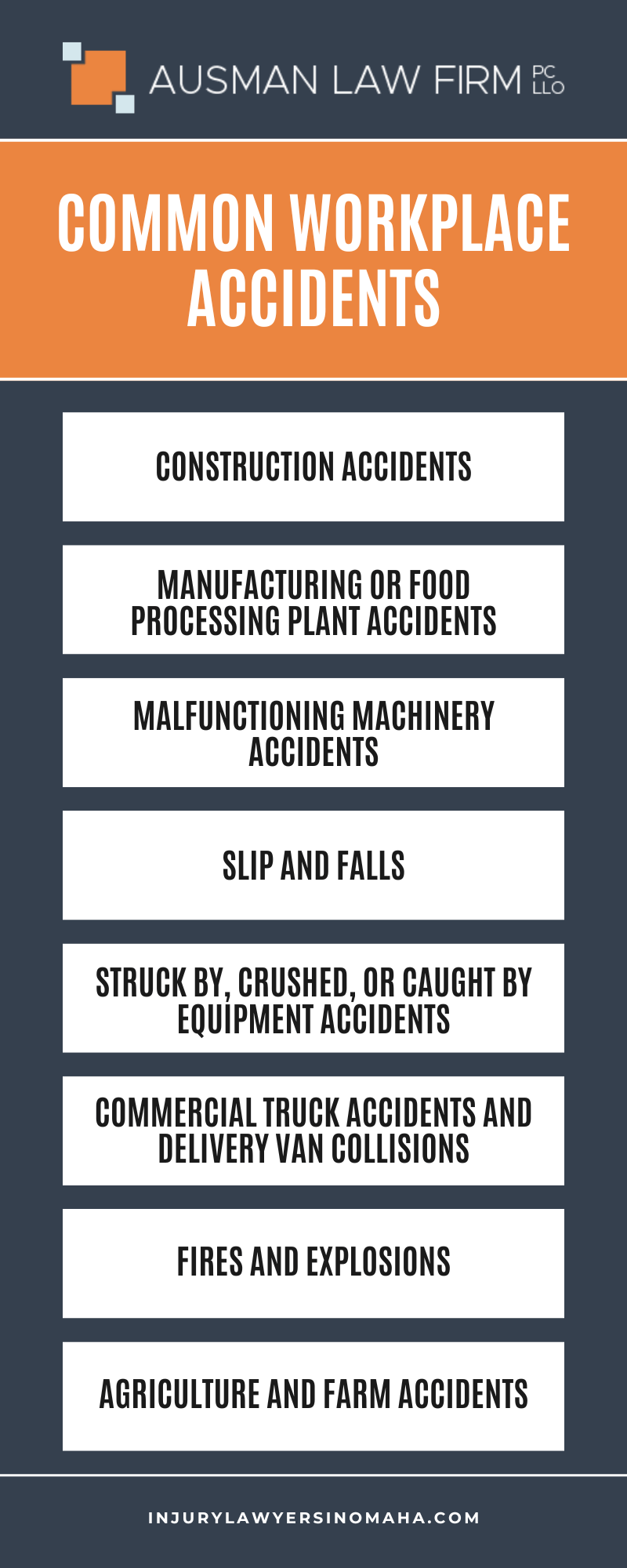 Common Workplace Accidents Infographic